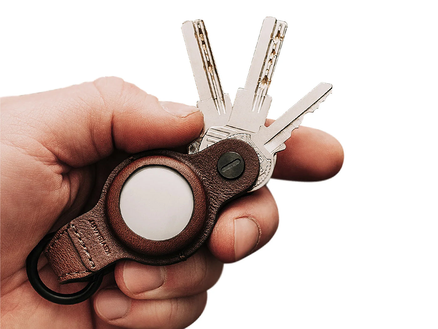 Air Compact Leren Sleutelhanger - KeySmart