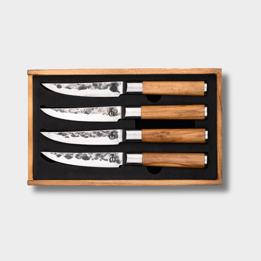 Forged Olijfhout Steakmessen