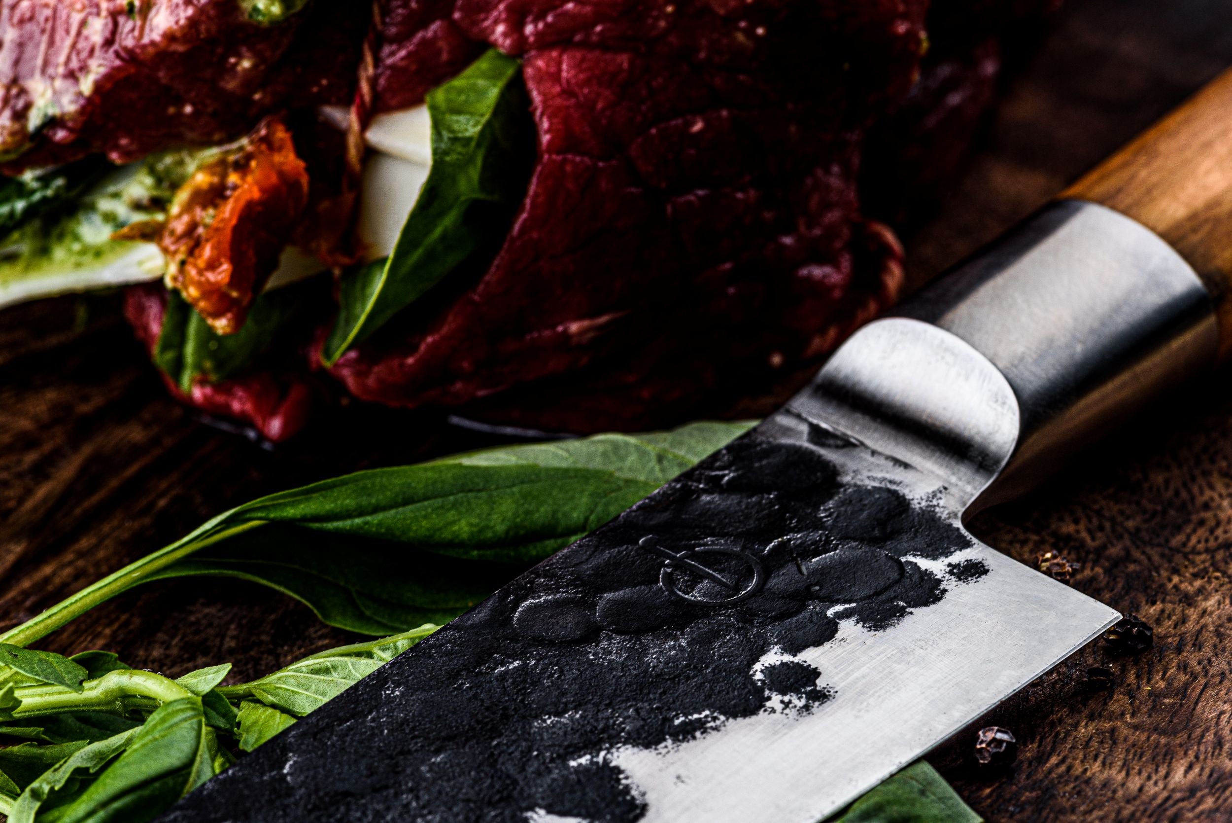 Forged Olijfhout Koksmes