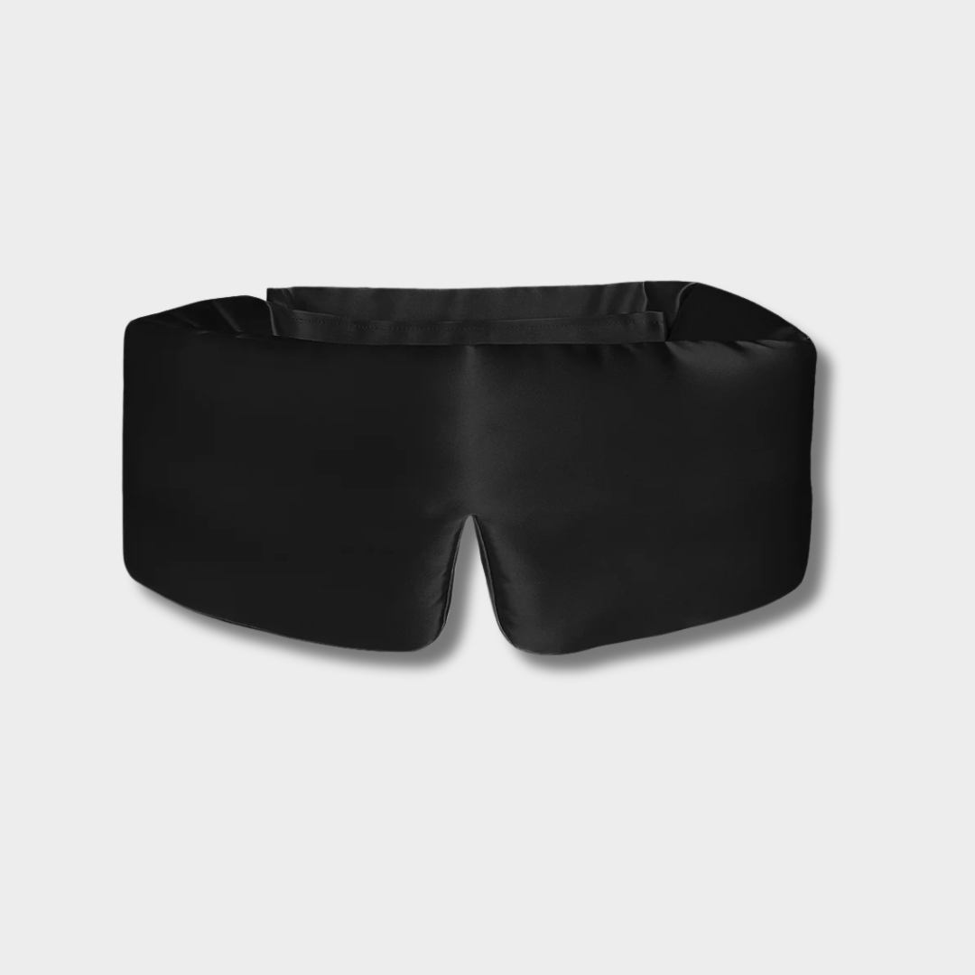 100% Zijde Slaapmasker voor Diepe Slaap Zwart - Moonhaven