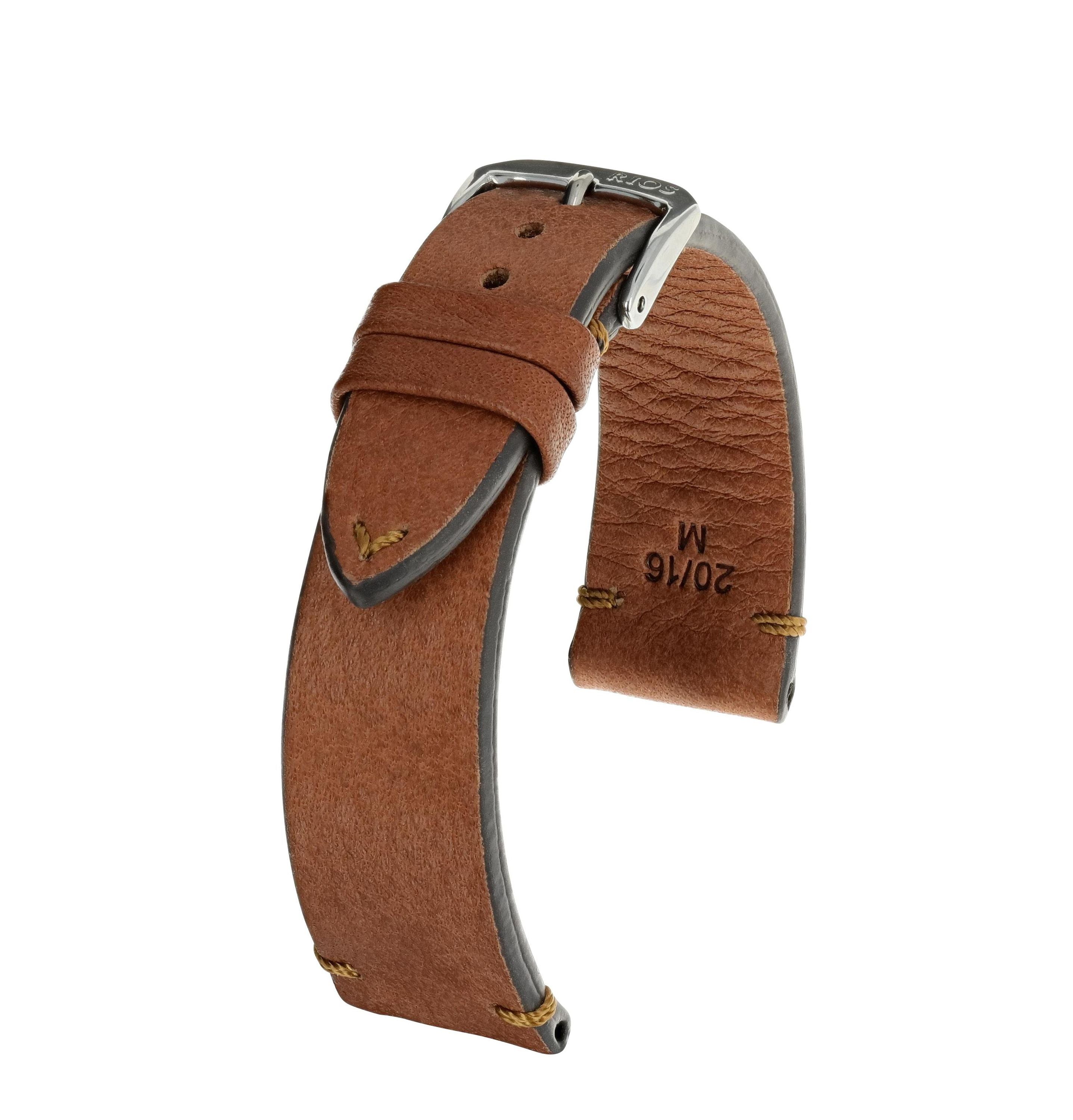 Horlogeband Bioleer Mittenwald Cognac Vintage