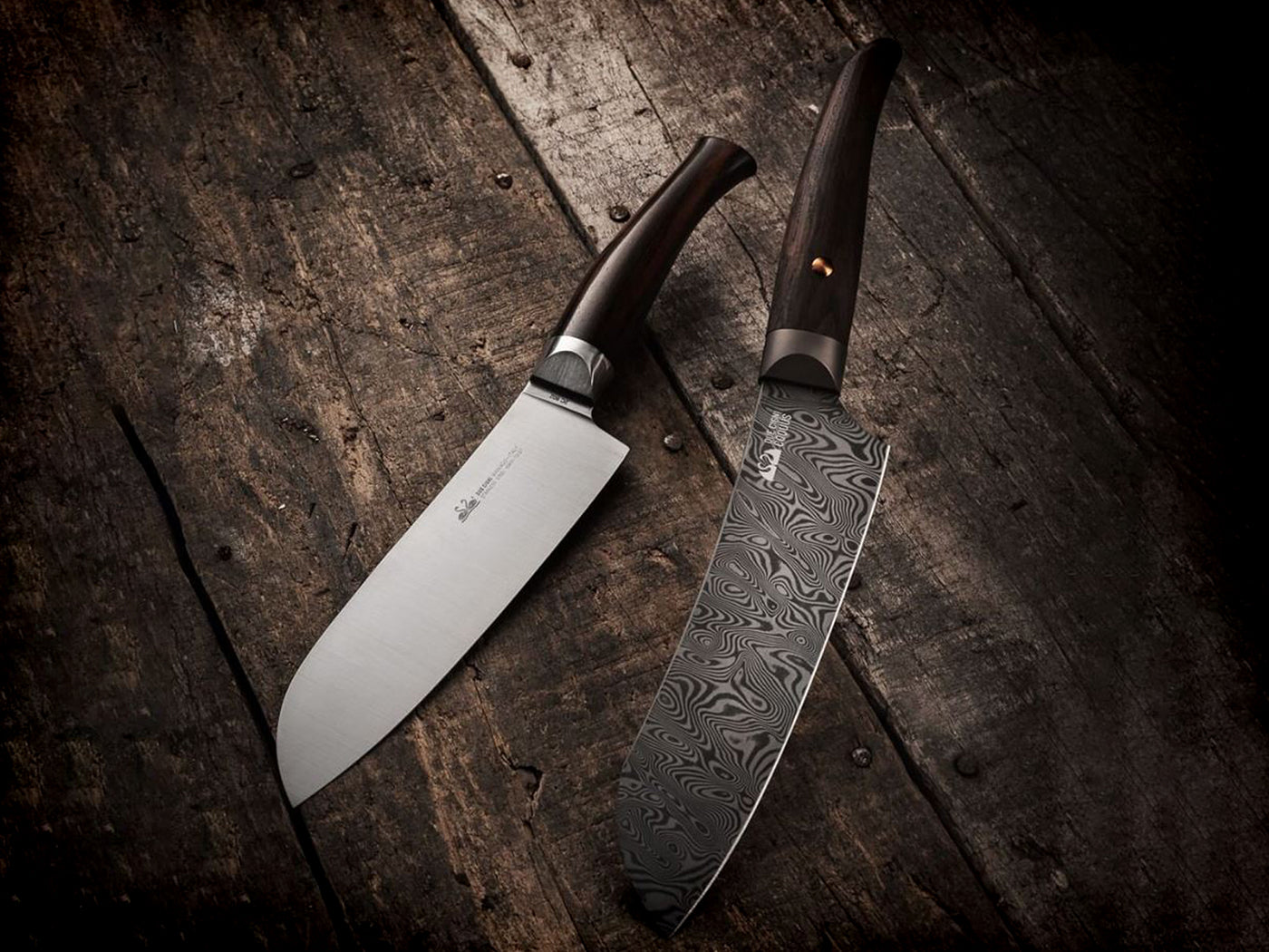 Santoku Damascus Universeel mes - Due Cigni Coquus