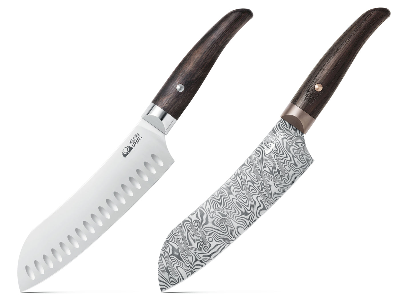 Santoku Damascus Universeel mes - Due Cigni Coquus