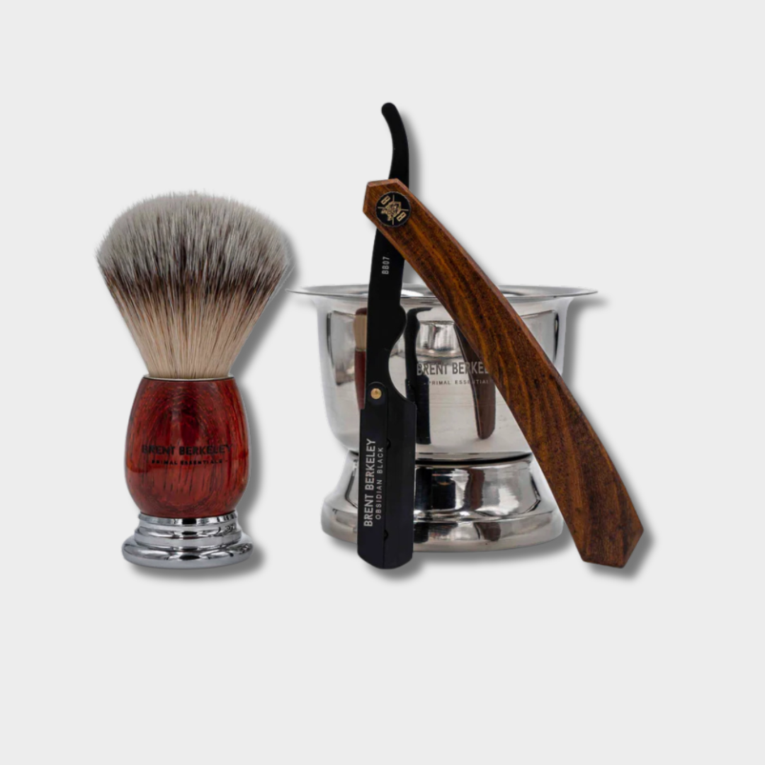 Shavette Obsidian Black Shaving Set - Brent Berkeley