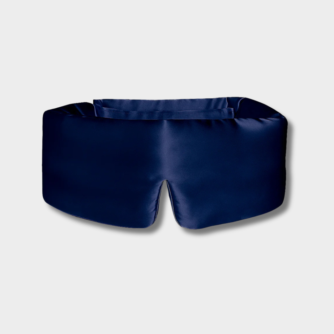 100% Zijde Slaapmasker voor Diepe Slaap Blauw - Moonhaven