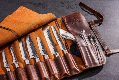 Forged Messenfoedraal bruin leder