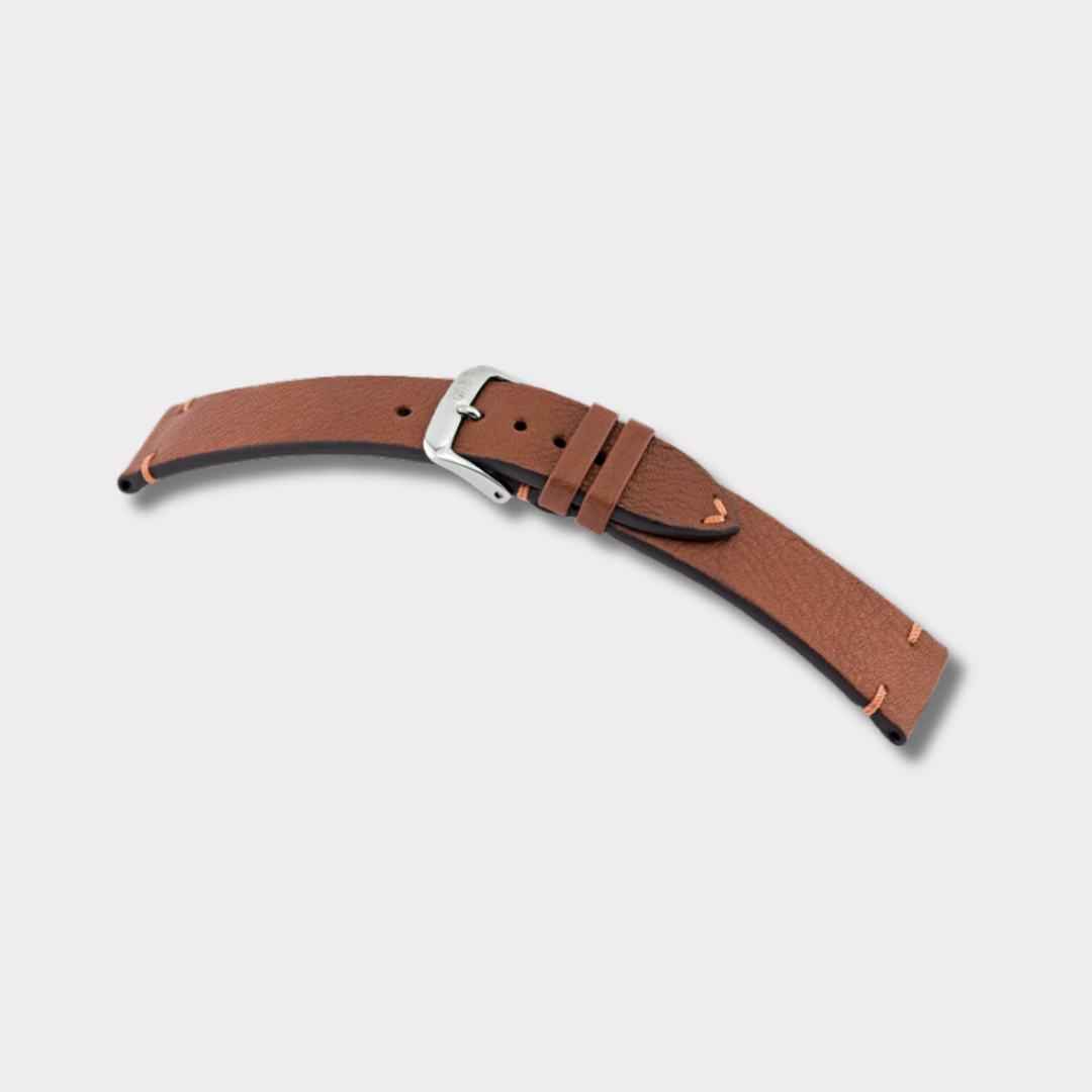 Horlogeband Bioleer Mittenwald Cognac Vintage