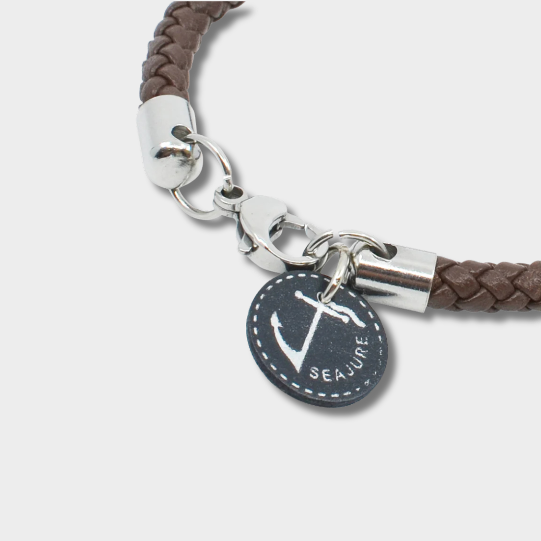 Gevlochten (Vegan) Leren Armband Corsica - Seajure