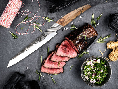 Forged Katai Vleesmes Wortelhout