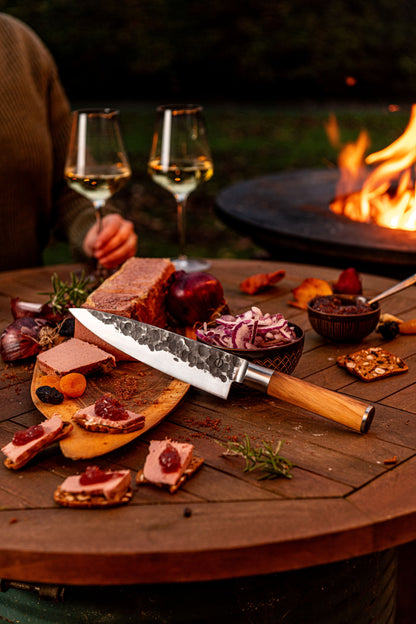 Forged Olijfhout Koksmes