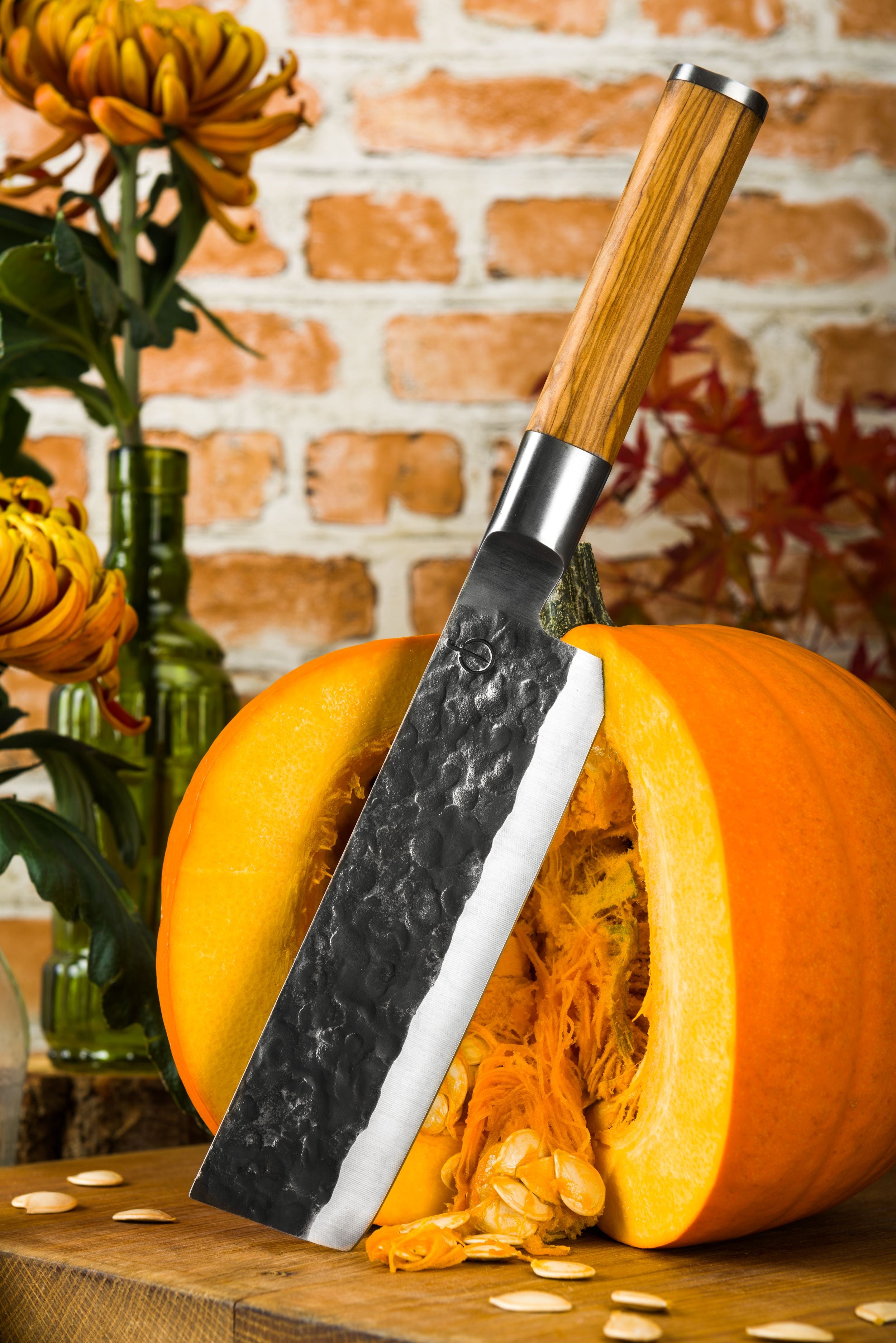 Forged Olijfhout Hakbijl