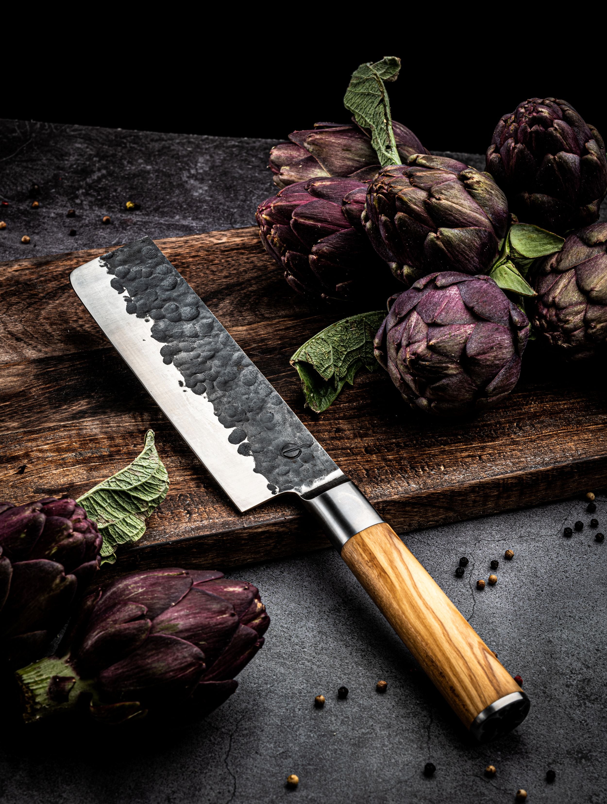 Forged Olijfhout Hakbijl