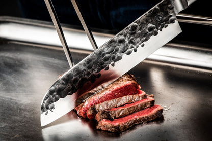 Forged Olijfhout Santokumes 18cm