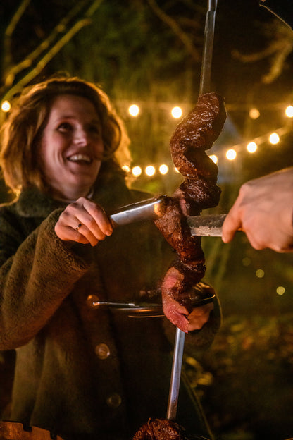 Forged Churrasco Olive Spies V-vorm 60cm